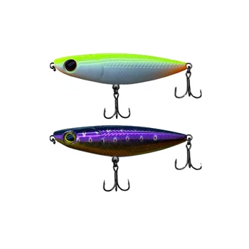 Factory Wholesale Stainless Steel Micro Floating Pencil 48mm 2g Artificial Hard Bait Topwater Lure Hooks for Bass Fishing – Popper – view 5