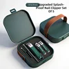 Set tagliaunghie verde militare da 5 pezzi