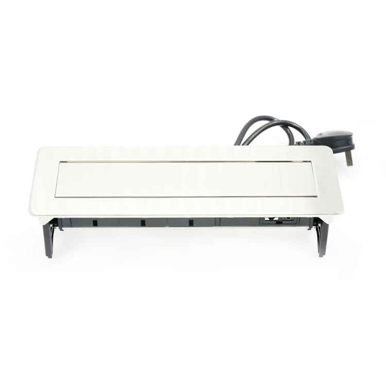 Press Pop up Table Socket Box for Meeting Table UK Keystone Connection Pop up Power Box