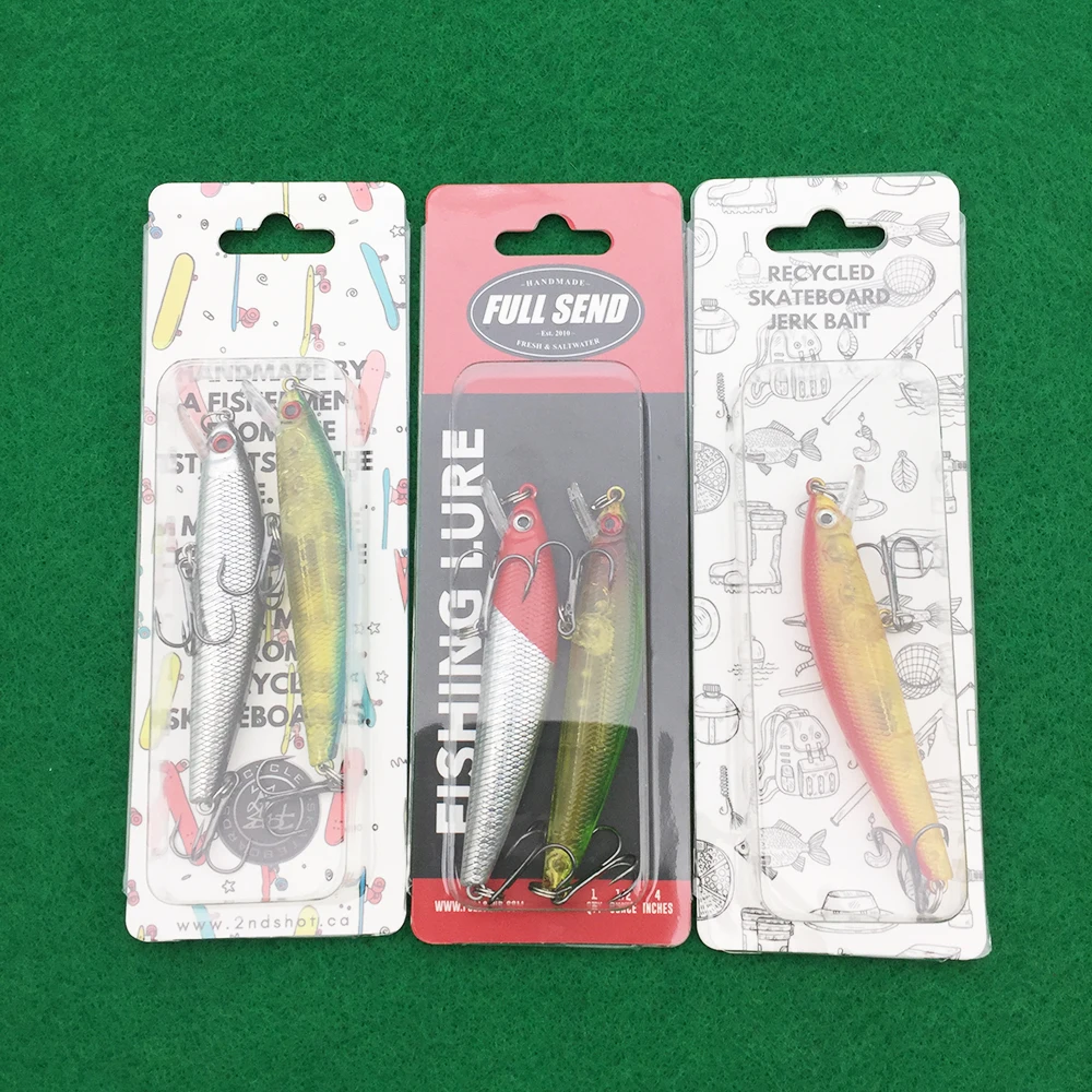 Clear Sliding Blister Card Fishing Lure