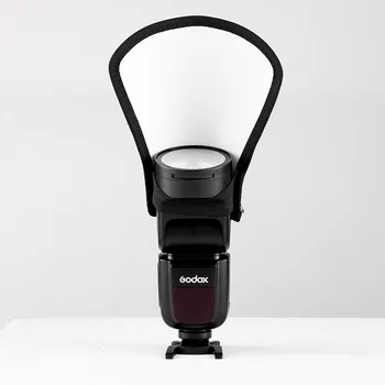 KALIOU 2in1 Camera Flash Reflector Speedlite Mini Diffuser Double-Sided Foldable Softbox for Godox TT520II TT600 V1 Triopo detail image
