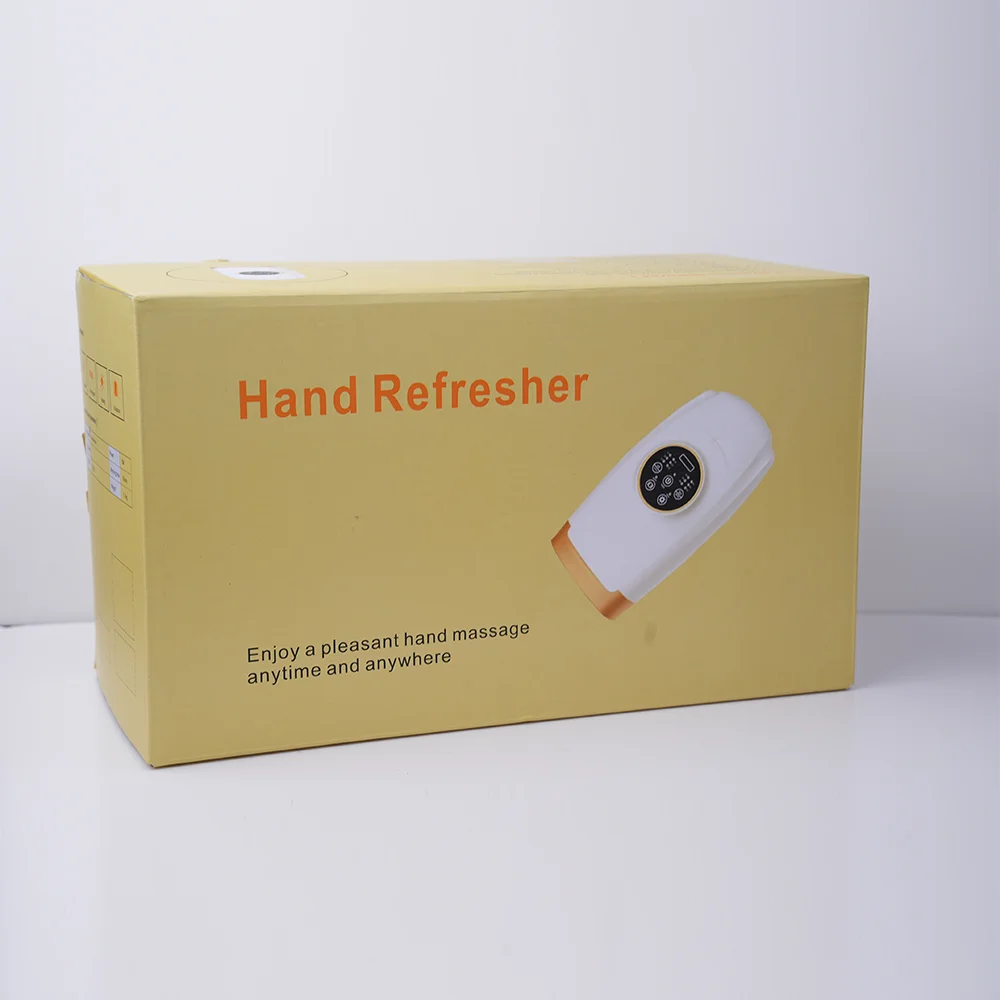 product portable wireless rechargeable electric hand massager hot compress finger palm massage with air pressure compression airbags-10