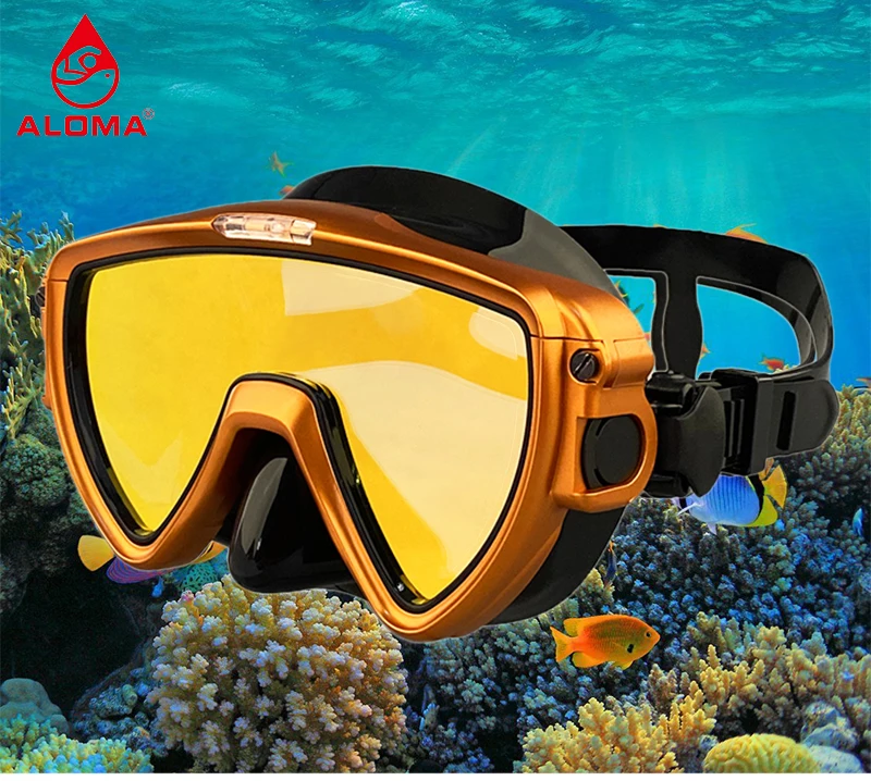 Aloma 2024 High-end Snorkel Equipment Silicone Diving Mask And Snorkel ...