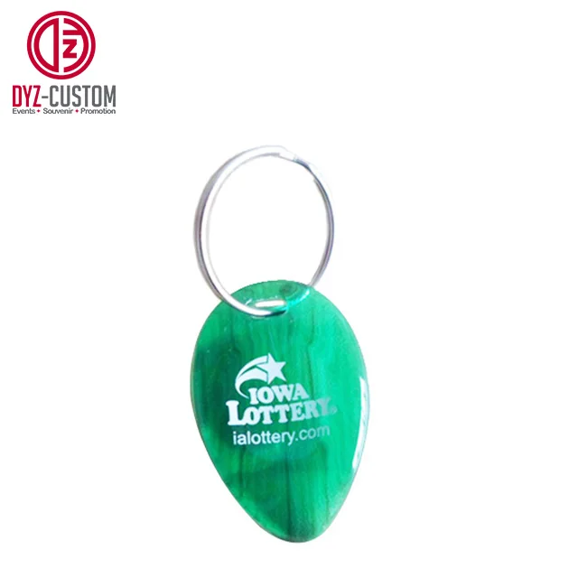 Promotion Lottery Scratcher Keychain Plastic Lottery Scraper Keyring