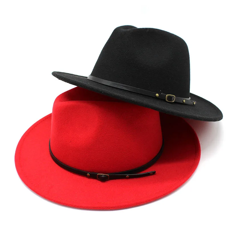 Fedora Hats Women Wholesale 2021 New Designer Wide Brim Wool Fedora 2