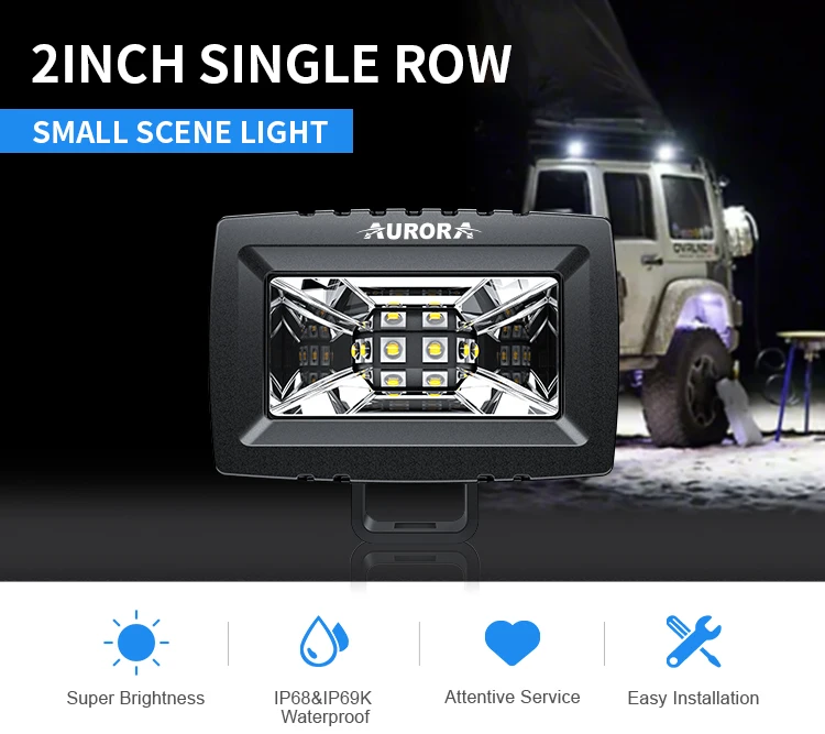 Aurora Patent Super Bright Cheap 2 Inch Beam Offroad 20w Spot Flood Led