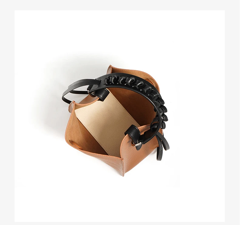 Wholesale New Simple Fashion Cowhide Bucket Bag Luxury Genuine Leather ...