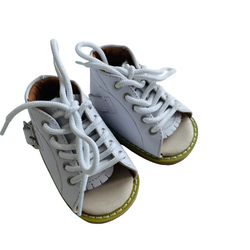 Scarpe ortopediche bianche vintage marroni per scarpe per la