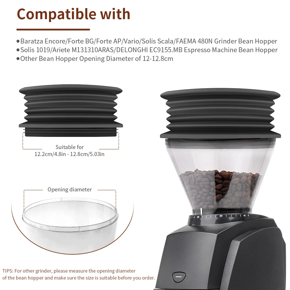 Coffee Grinder Single Dose Hopper And Bellows Blowing Bean Bin Hopper