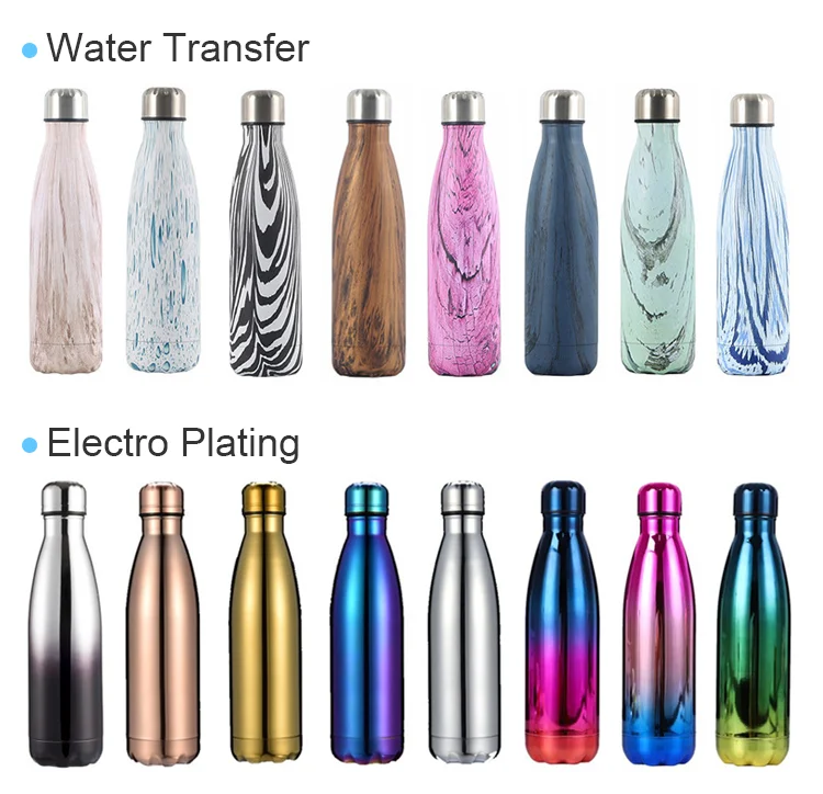 Custom Logo 500ml 750ml Double Wall Vacuum Flasks Thermos 18/8 ...