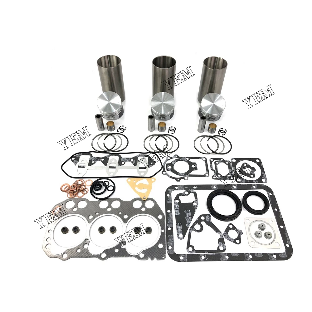 Overhaul Kit With Cylinder Piston Ring Liner Gasket Set Fit for Yanmar 3TN72 Excavator Parts