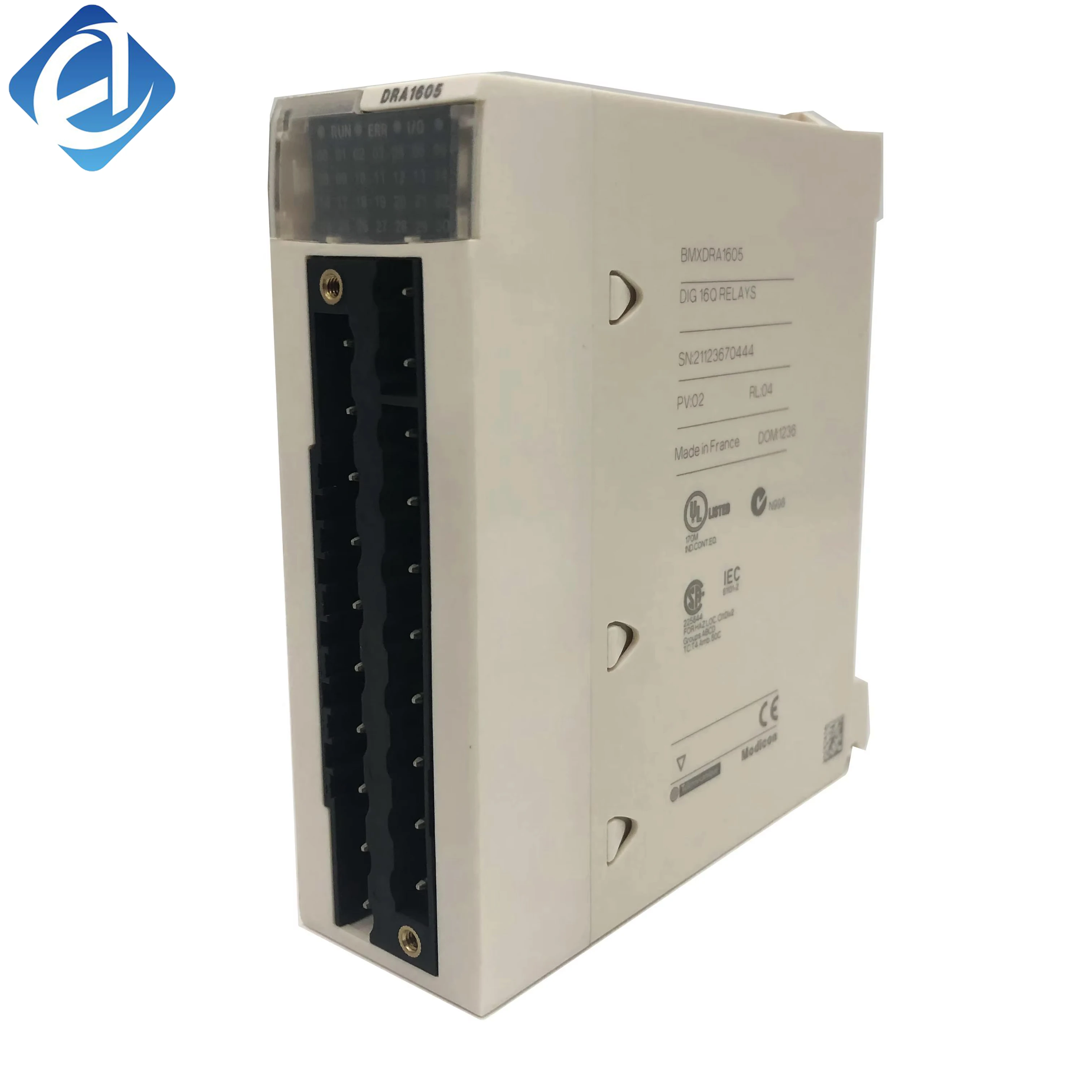 New Original BMXDRA1605 Modicon X80 series discrete relay output module. It has 16 NO relay channels, supports AC/DC wide voltage output and electrical isolation design. With stable switching performance 