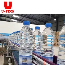 Automatic 3 in 1 factory project small scale pet plastic bottle table mineral pure drinking water filling machine line