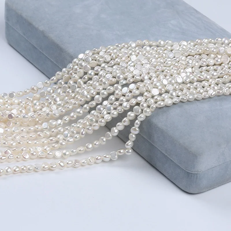Shop Real Natural Pearls 4-5mm Baroque Freshwater Necklaces