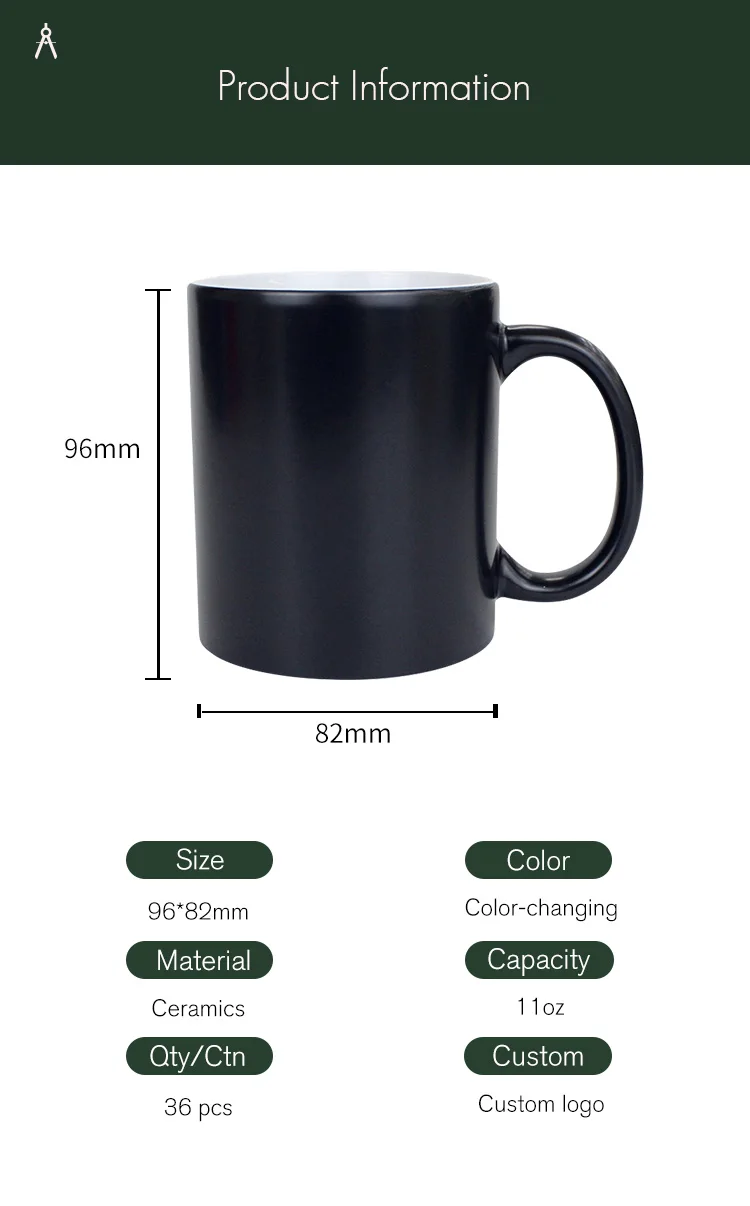 Wholesale custom logo 11oz white sublimation coffee cup sublimation blank ceramic mugs