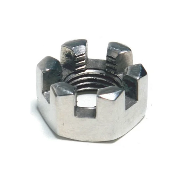 Factory Customized Galvanize Black Carbon Steel Stainless Steel Hexagon Slotted Nut DIN935 Castle Nut M3M4M5M6M8M10M12 Supplier