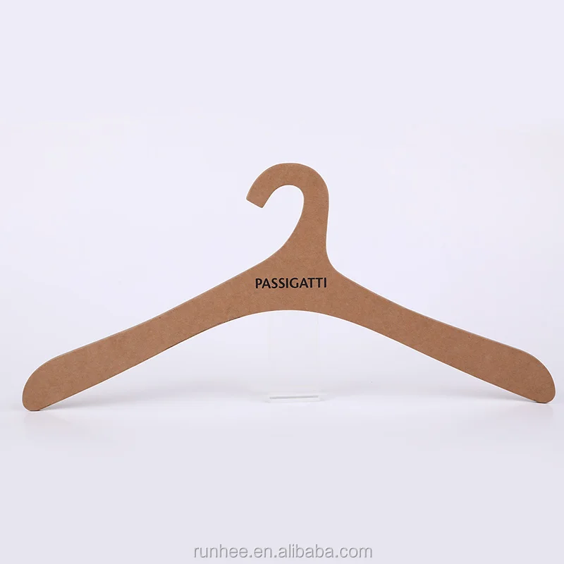 3mm Thick Recycled Cardboard Hangers Biodegradable For Clothing Display OEM Logo