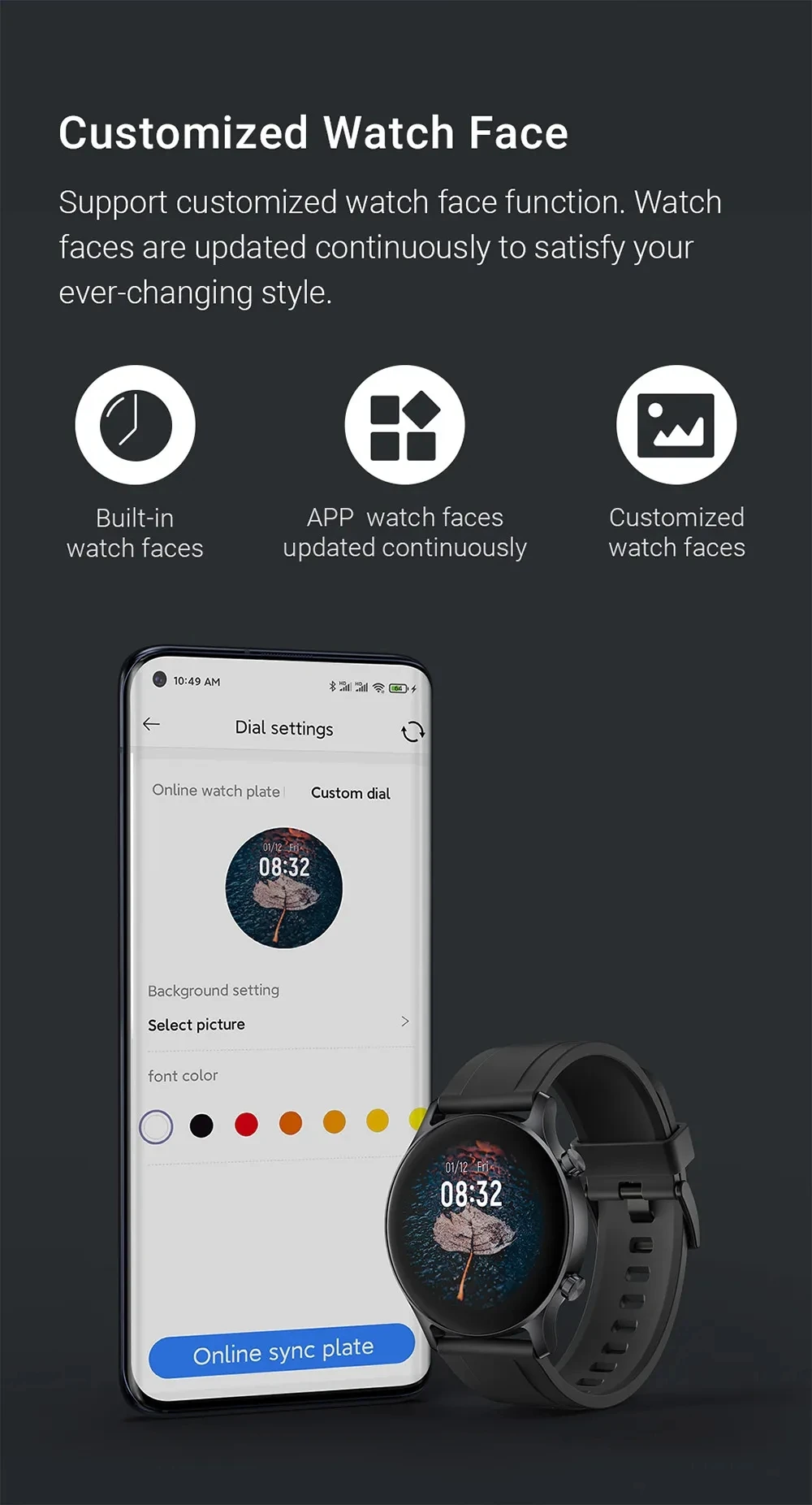 海洛rs3 Ls04智能手表amoled高清显示智能手表海洛rs3 - Buy 智能手表haylou Rs3,Haylou智能手表 ...