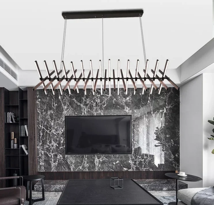 JYLIGHTING Fish Bone Ceiling hang Light Chandelier Pendant Light LED Swirl Suspension Lamp