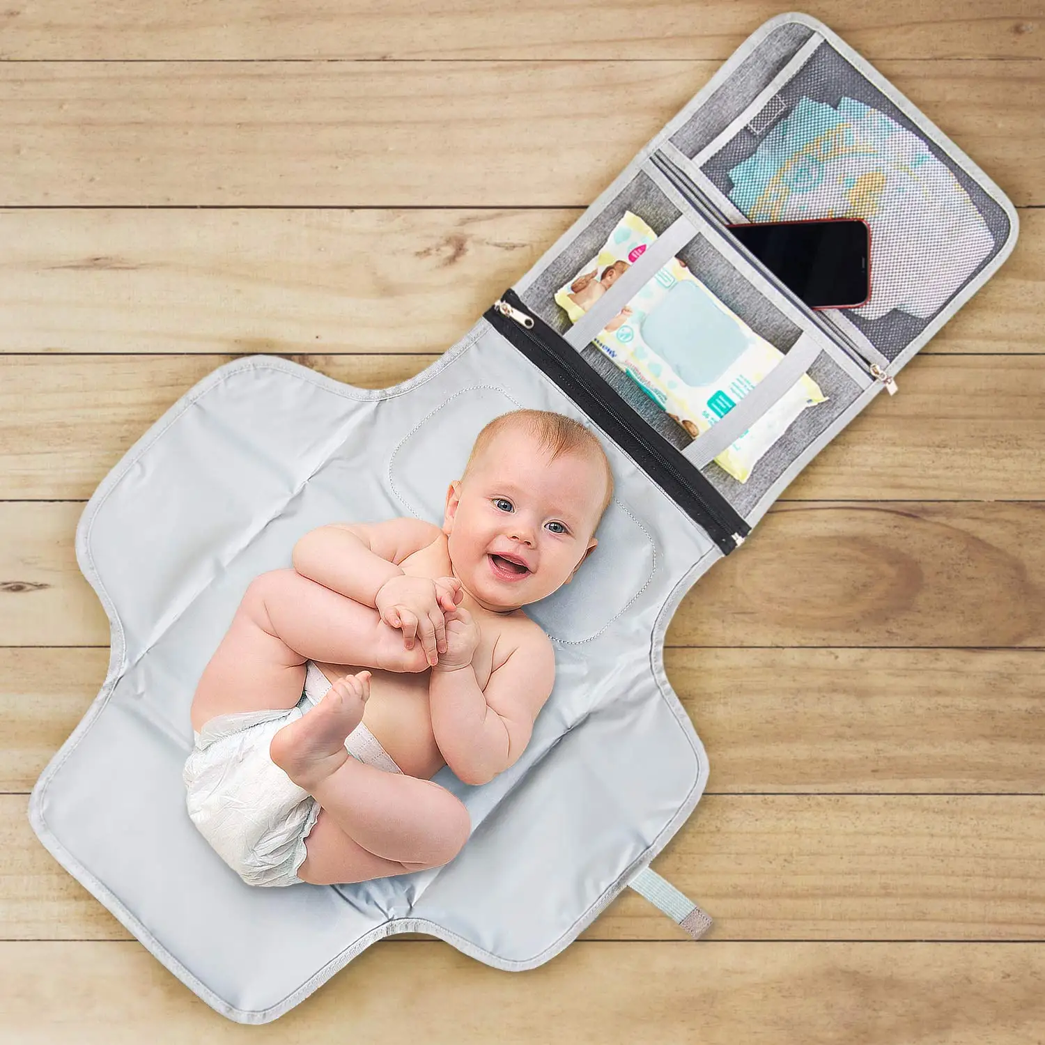 Portable Travel Diaper Change Mat Bag Waterproof Baby Diaper Changing ...