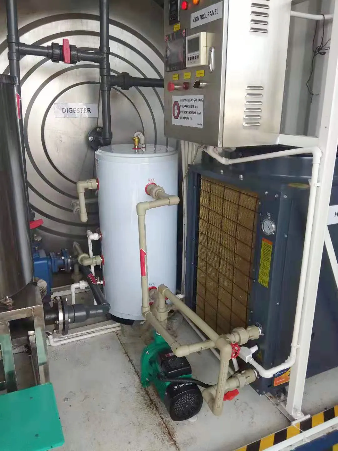 Anaerobic Digestion Process Digester Tank Containerised Biogas Plant to Generate Electricity 10KW