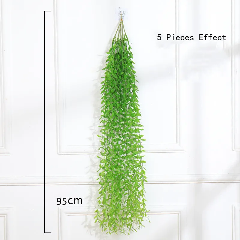 Hanging Willow Artificial Greens Ceiling Plants Greenery For Decoration