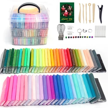 60 Colors 28g Handmade Toys With Accessories Non-Toxic Polymer Clay