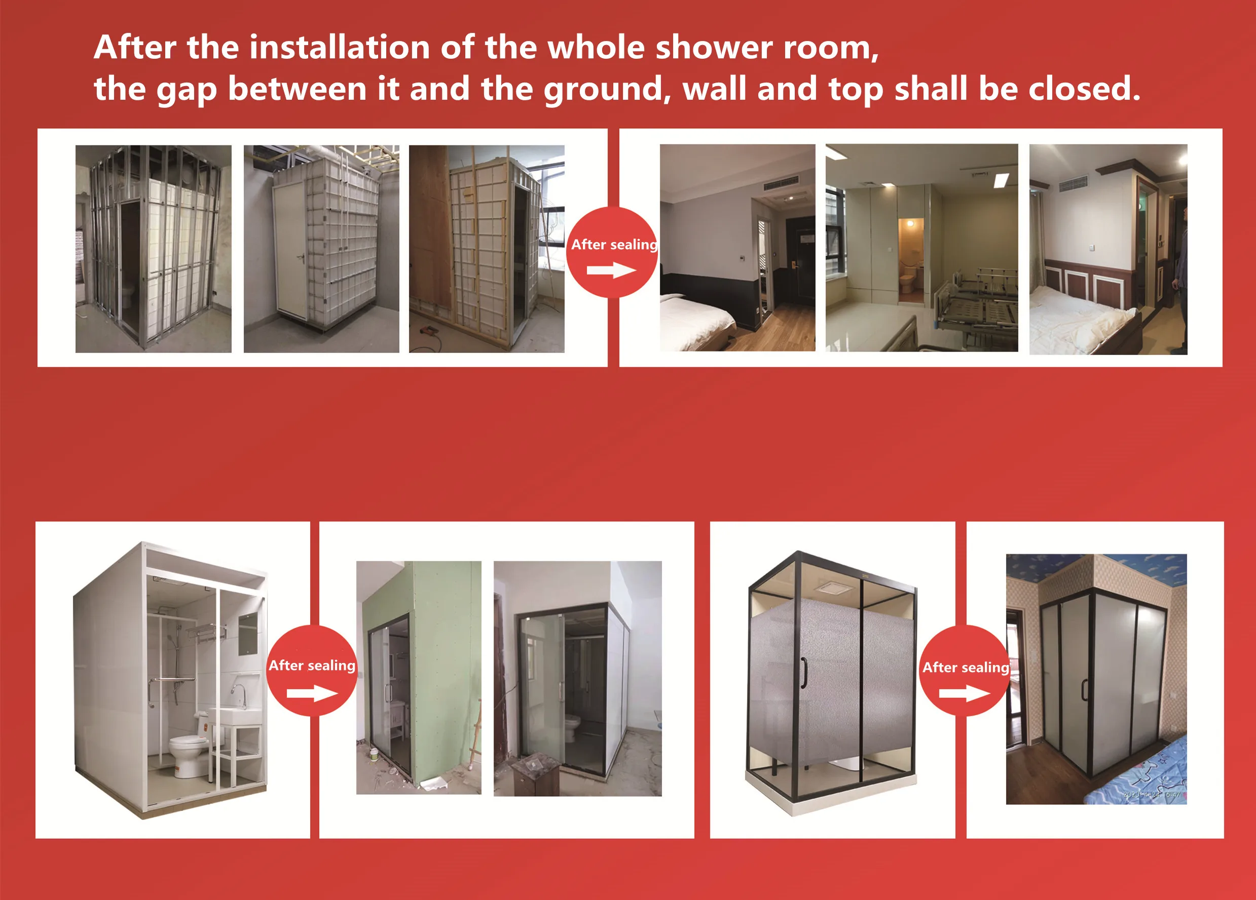 Indoor Outdoor Prefab Bathroom All In One Bathroom Units Complete