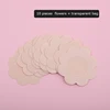 Peau-10 pièces fleur + sac transparent