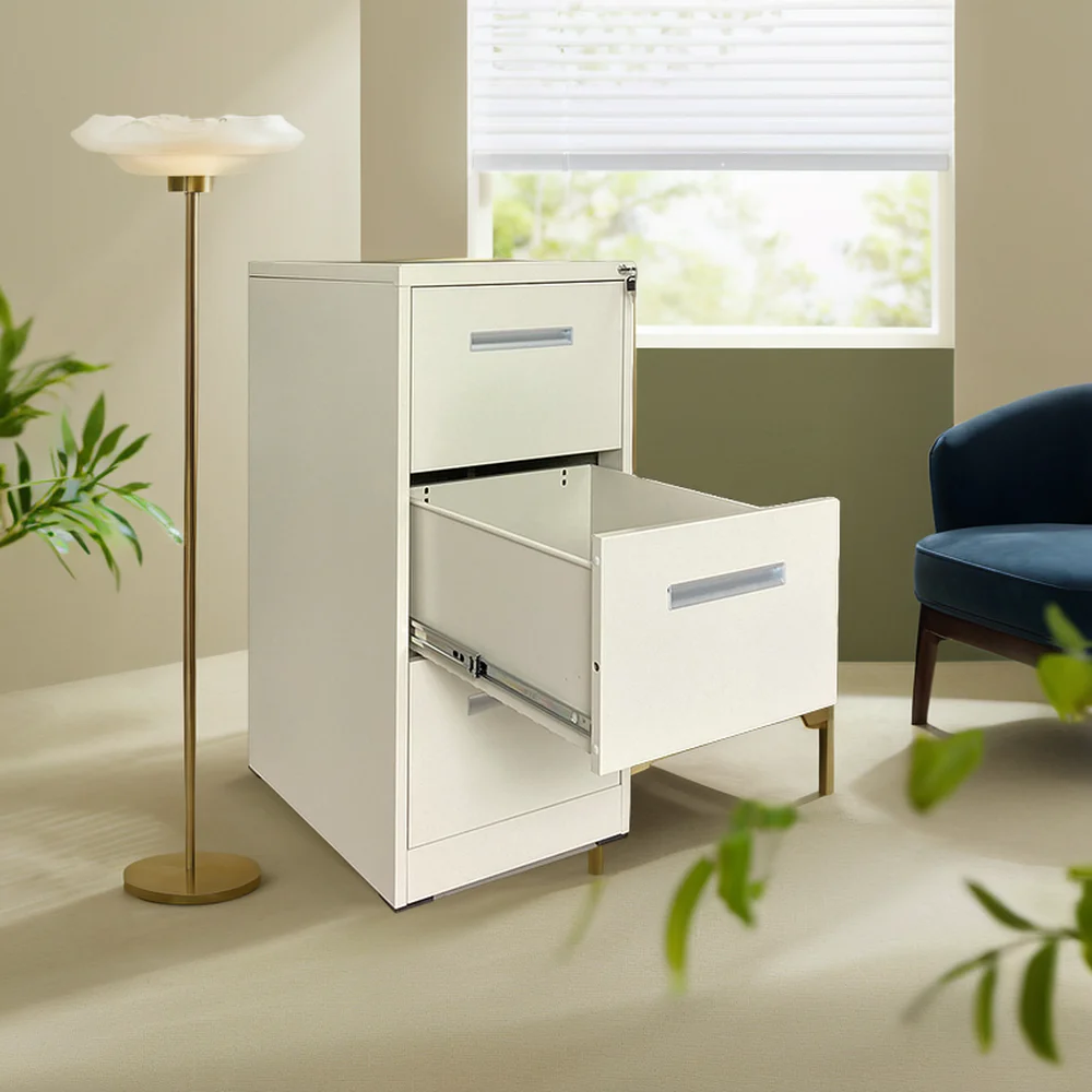 2024 Modern Design Adjustable Lockable Metal Steel Office Furniture Storage Drawer Filing Cabinets for Kitchen Outdoor Gym Use