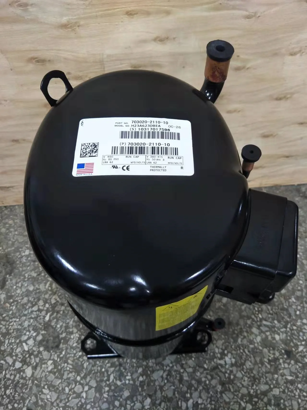 R22 Compressor Bristol Models H32  H423 H483 H623 H23A623DBEA Cold Room H23A623DBEA Bristol Compressor for Freezer