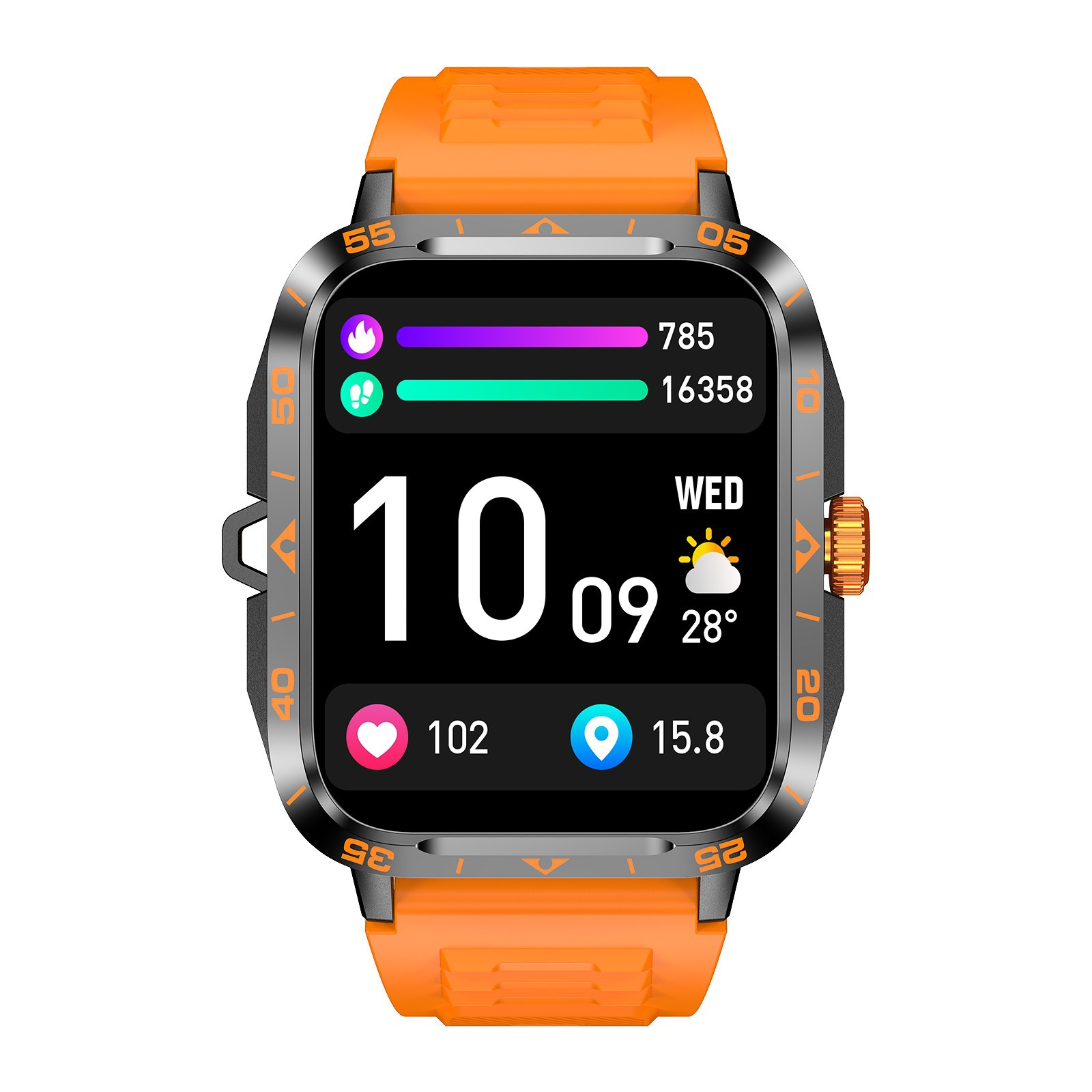 ZW59 Fitness Smart Watch: BT Call, Heart Rate Monitor, Sleep
