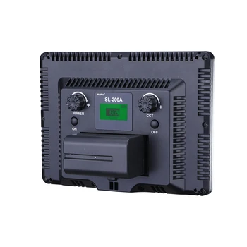 Nicefoto SL-200A LED Video Light Live-streaming Lighting 20W Bi-color 3200-6500K 110-240V 19x13.5x1.4cm CN;GUA 0.65 FCC detail image