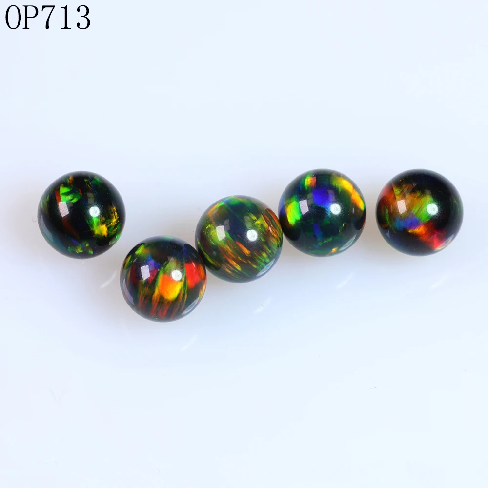20pcs/lot 8mm Round Ball Opal for Necklace Synthetic Round Ball