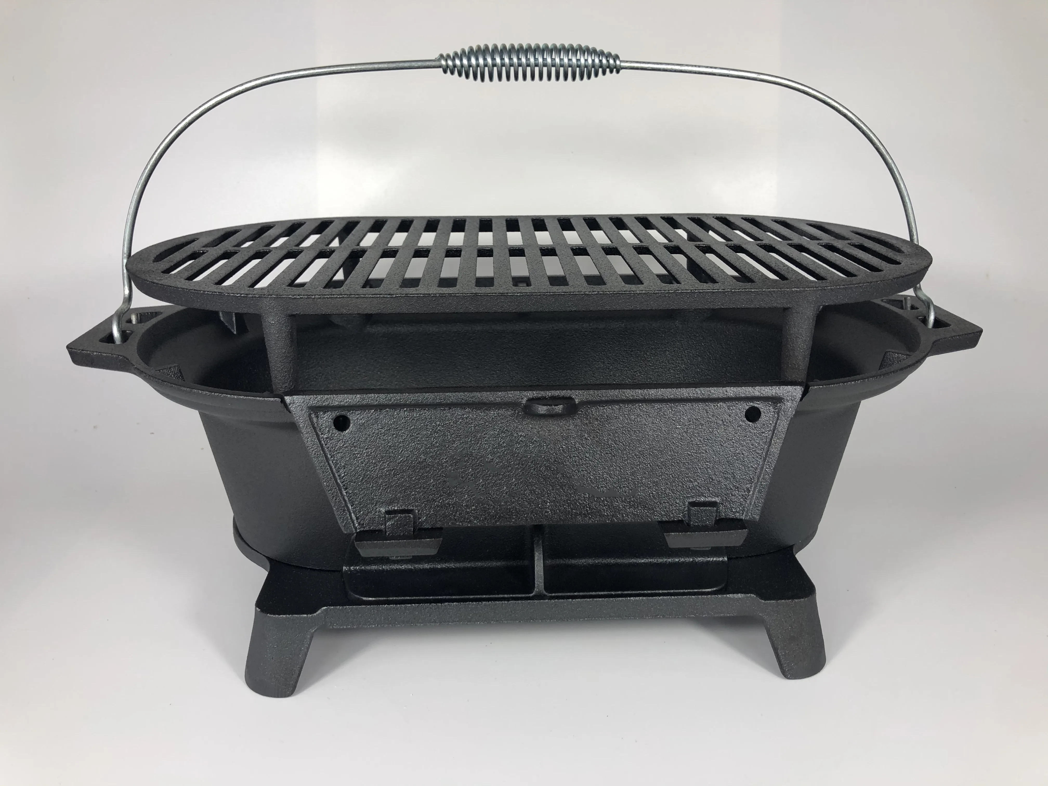 Factory Supplying Cast Iron Portable Charcoal Grill