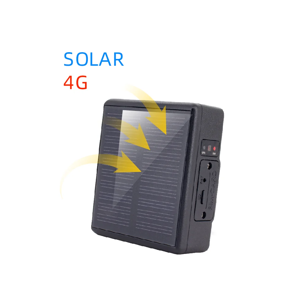 Mini Portable 4000mAh Solar Panel GPS Tracker for Big Animals Waterproof 4G Remote Control Feature for Horse Cow Cattle Tracking