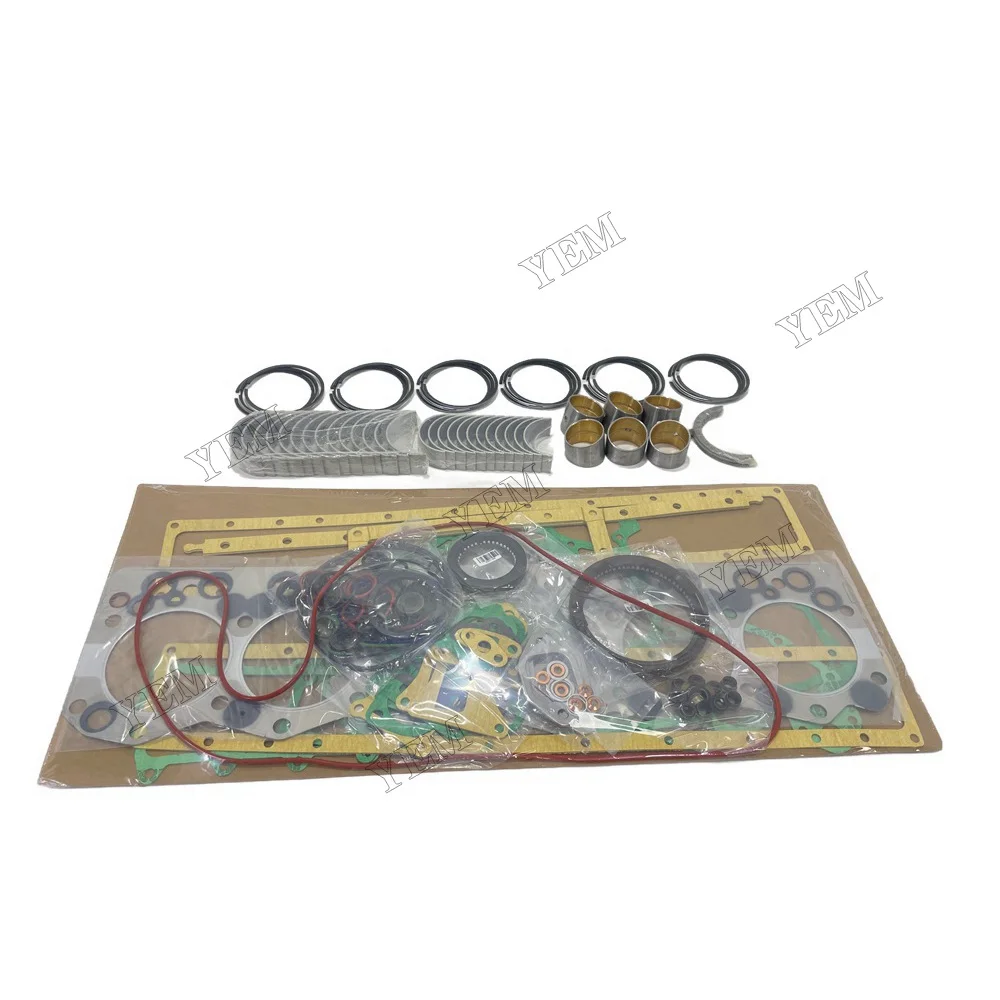 For Komatsu 6D108 Overhaul Re-ring Kit Replacement Engine Parts 5