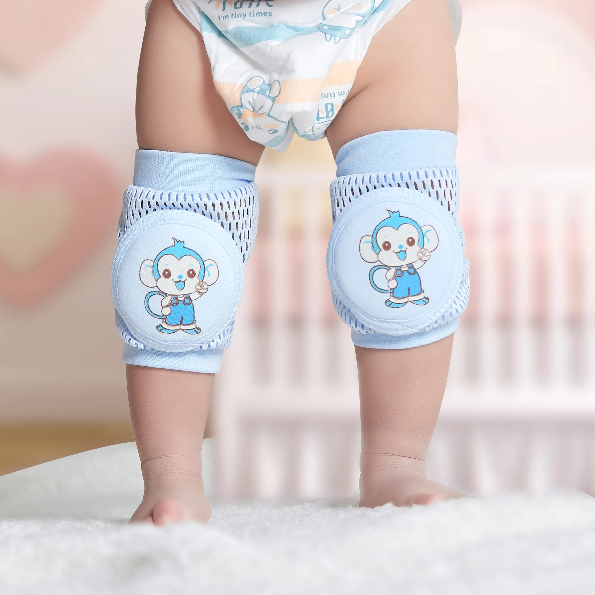 Summer Mesh Breathable Baby Knee Pads For Crawling - Buy Crawling Knee ...