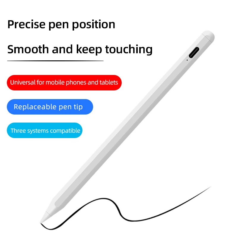 Palm Rejection Magnetic Active Touch Screen Pen Capacitive Pencil 2nd Generation Stylus Pen for Apple iPad Pro 11 Air 5 Mini 6