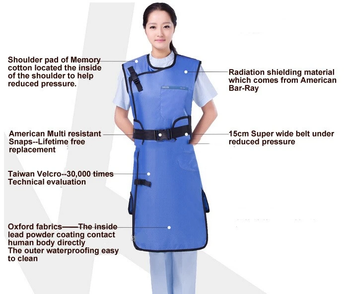 Lead Vest Cover Shield Aprons Anti Radiation Protection Suit dental x-ray x ray lead free apron