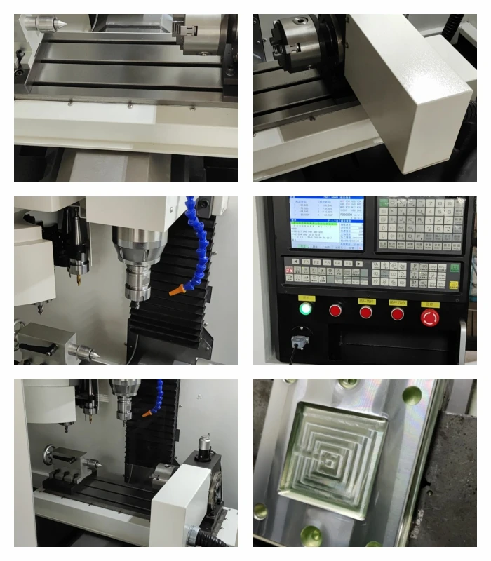 XH7120 8000rpm cnc milling machine 3/4 axis BT30 spindle small machine center