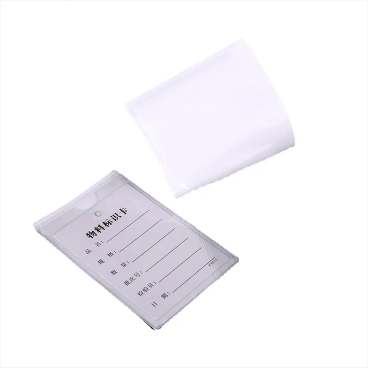 Custom Pvc Sleeve Adhesive Transparent Card Business Card Insert Bag Self  Adhesive Display Pockets Labels Commodity Price Tag| Alibaba.com