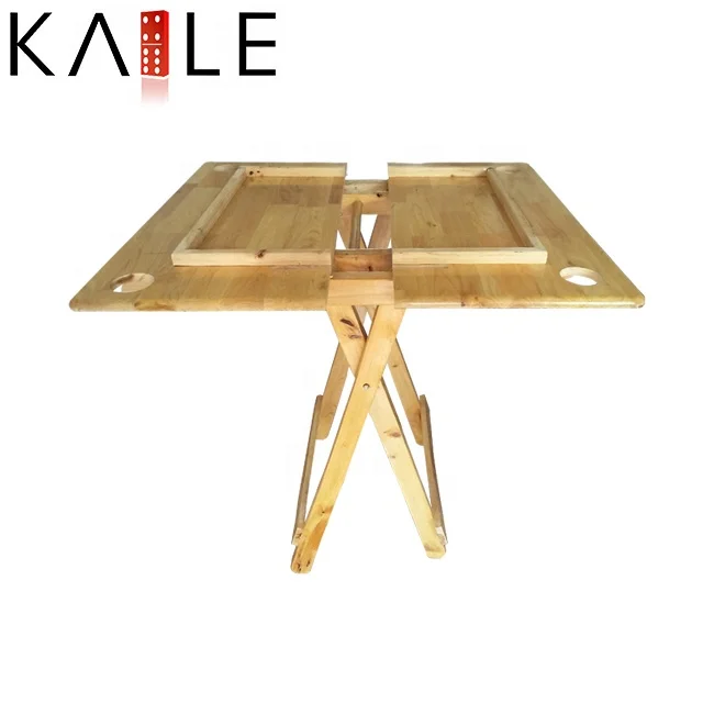 Небольшой минимальный заказ складной деревянный игровой стол для домино семьи веселая Домашняя игра домино-тистик