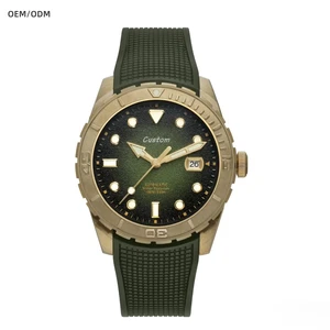Custom CuSn8 Bronze Men's Diving Watch Luxury Automatic Mechanical Watch Equipped with Japanese NH35 Movement
