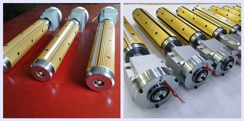 Leaf Type Air Shaft 3 Inch Aluminum Flexible Structure with Magnetic Powder Brake details