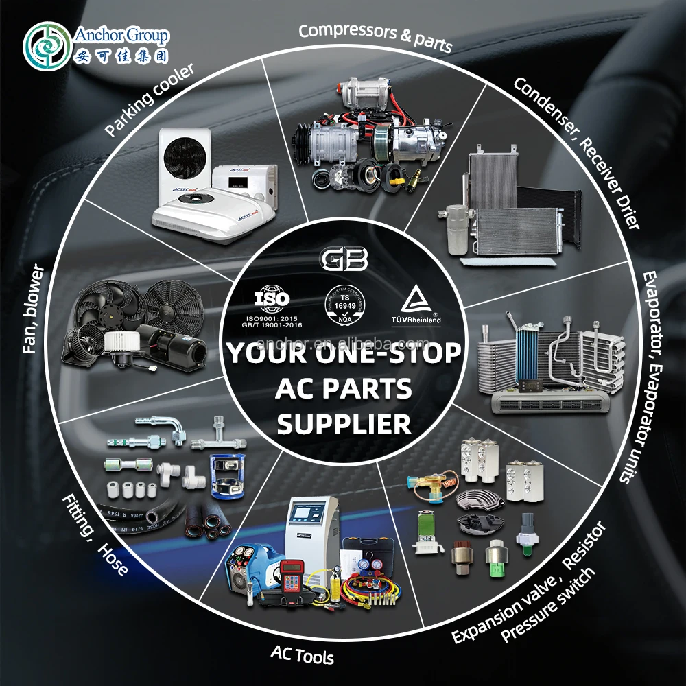 ACTECmax Universal Engine Auto Air Conditioning Parts Car Air Conditioner All Kinds Automotive Compressor Spare Parts AC Cooling