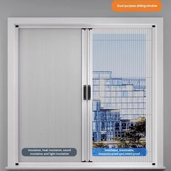 Self-Installed Honeycomb Window Curtain for Kitchen Hotel Winter Insulation Artifact Windproof Soundproof for Bedroom Balcony