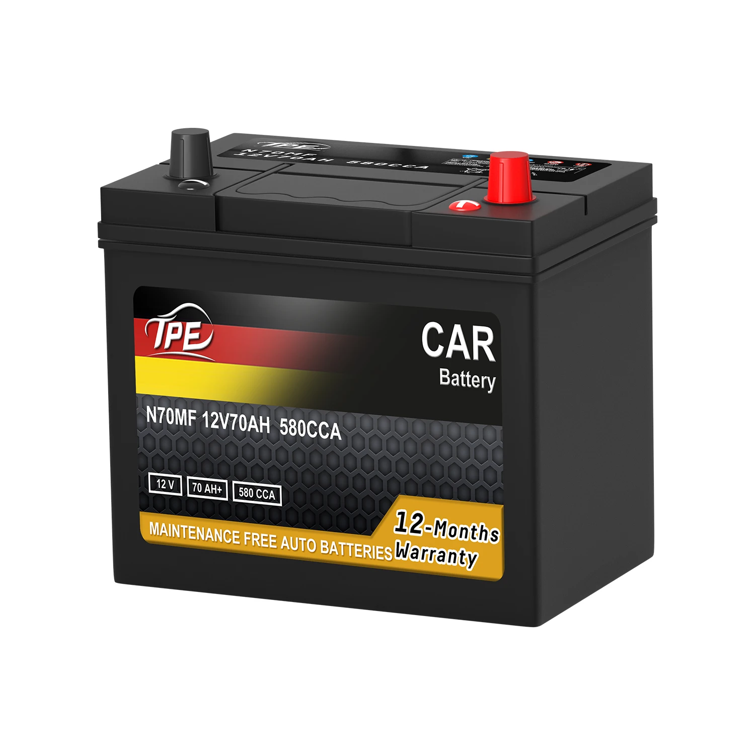 N70MF Popular Automobile Car Batteries from factory Lead Acid Manufacturer-Free 12V70Ah