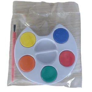 Mini Watercolor Paint Cake Set Non-toxic 5 Colors Paper Round 3ml Art Painting High Grade Water Colour Paint Set 5000 Sets