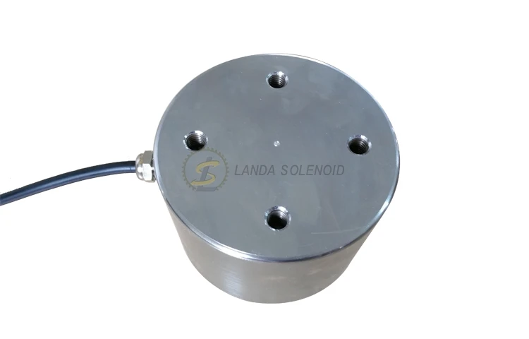 400Kg Force Electric Solenoid Round Magnetic Lifter 24v 36v Circular Holding Electromagnet